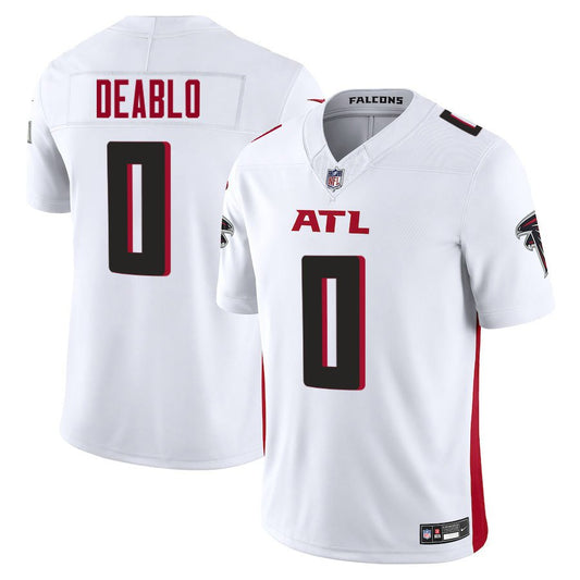 A.Falcons #0 Divine Deablo Player White Vapor F.U.S.E. Limited Football Jerseys