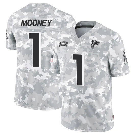 A.Falcons #1 Darnell Mooney Player Arctic Camo Salute to Service Limited Football Jerseys
