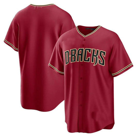 Custom Arizona Diamondbacks Alternate Replica Team Jersey - Red Stitches Baseball Jerseys