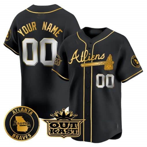 Custom A.Braves Atliens Vapor Premier Limited Baseball Jerseys