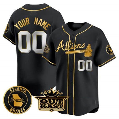 Custom A.Braves Atliens Vapor Premier Limited Baseball Jerseys