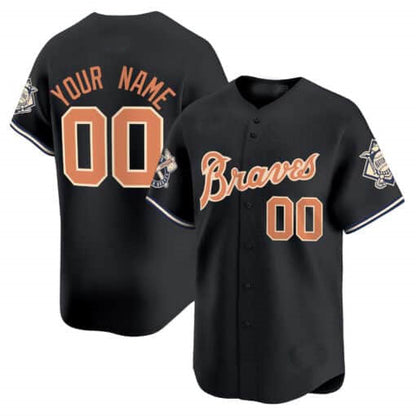 Custom A.Braves Peaches n¡¯ Cream Vapor Premier Limited Stitched Baseball Jerseys