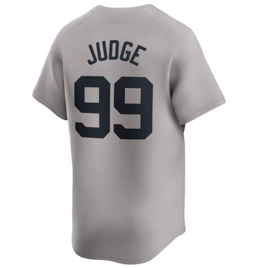 Baseball Jersey New York Yankees #99 Aaron Judge Gray Away Limited Player Jersey