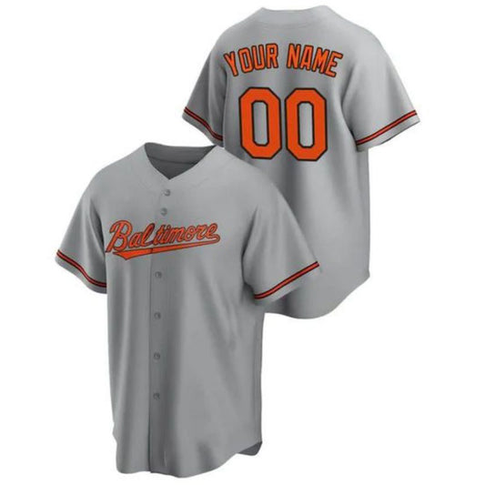 Baseball Jerseys Custom Baltimore Orioles Gray Jersey Men Youth Women Stitched Jerseys