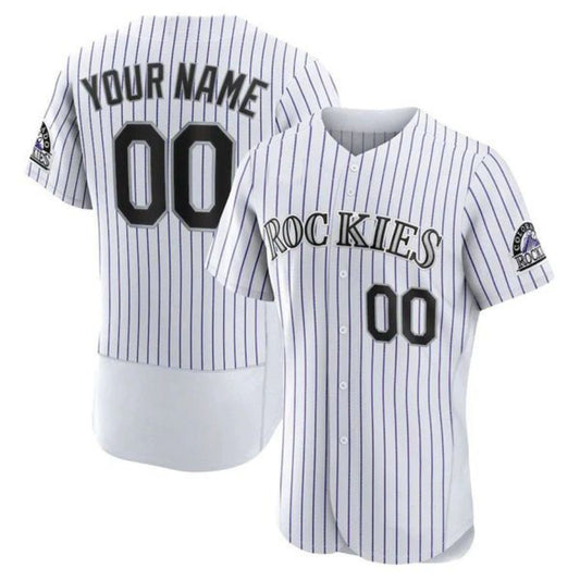 Baseball Jerseys Custom Colorado Rockies White Home Authentic Custom Jersey