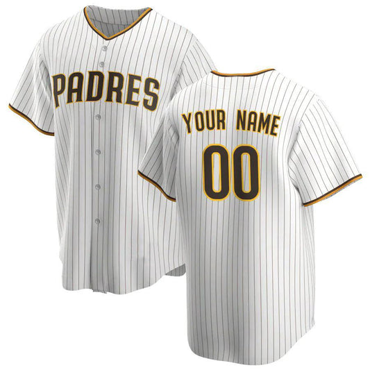 Baseball Jerseys Custom San Diego Padres White Home Replica Custom Jersey