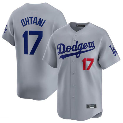 Baseball Jerseys Los Angeles Dodgers #17 Shohei Ohtani Gray Away Limited Player Jersey
