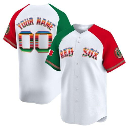 Custom B.Red Sox Mexico Vapor Premier Limited Stitched Baseball Jerseys