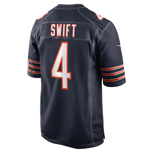 C.Bears #4 D'Andre Swift Player Navy Home Game Football Jerseys