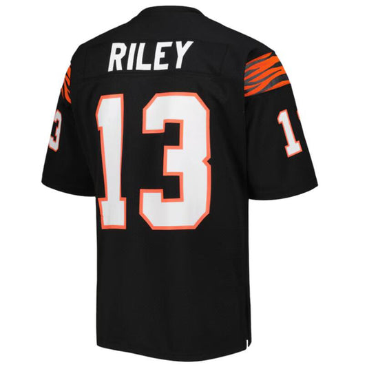 C.Bengals 1981 Ken Riley Black Authentic Throwback Retired Player Jersey Football Jerseys