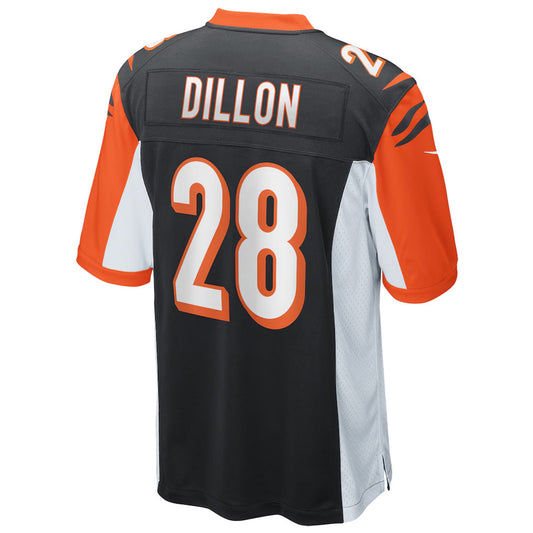C.Bengals #28 Corey Dillon Player Black Game Football Jerseys