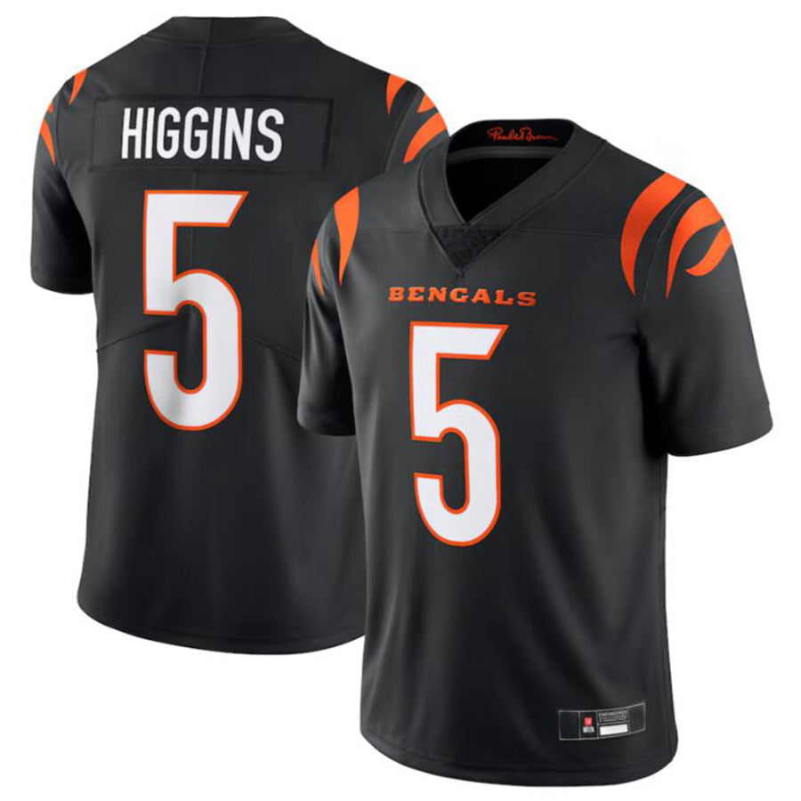 C.Bengals #5 Tee Higgins Black Vapor Untouchable Limited Jersey American Stitched Football Jerseys