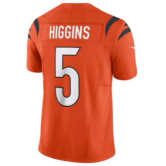 C.Bengals #5 Tee Higgins Orange Vapor Untouchable Limited Jersey American Stitched Football Jerseys