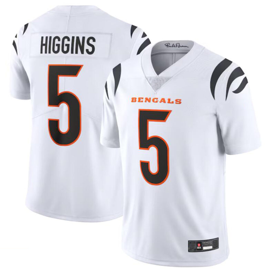 C.Bengals #5 Tee Higgins White Vapor Untouchable Limited Jersey American Stitched Football Jerseys