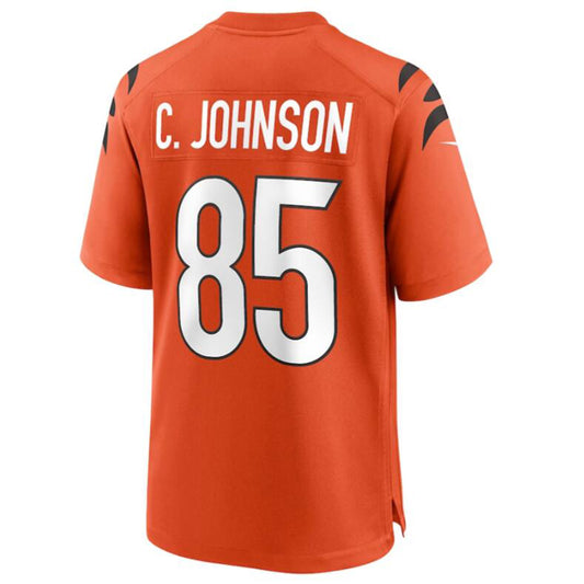 C.Bengals #85 Chad Johnson Orange Retired Player Alternate Game Jersey American Stitched Football Jerseys