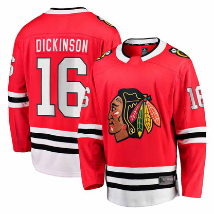 C.Blackhawks #16 Eddie Olczyk Player Fanatics Red Home Breakaway Hockey Jerseys