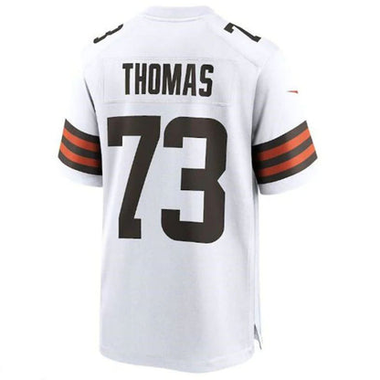 C.Browns #73 Joe Thomas Retired Game Player Jersey - White Stitched American Football Jerseys