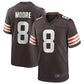 C.Browns #8 Elijah Moore Brown Game Retired Player Jersey American Stitched Football Jerseys