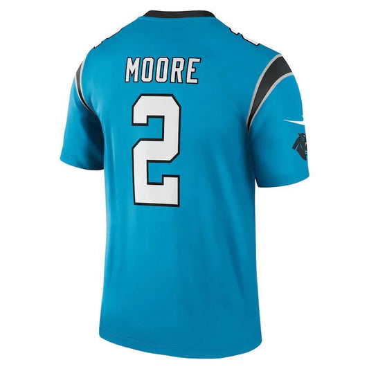C.Panthers #2 D.J. Moore Blue Legend Player Jersey Stitched American Football Jerseys