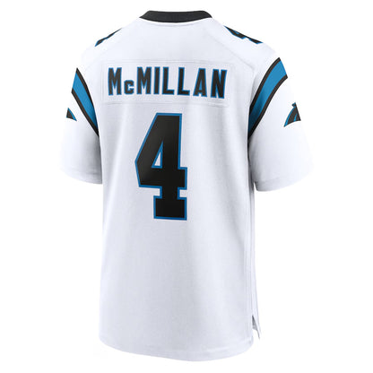 C.Panthers #4 Tetairoa McMillan Player White Home Game Football Jerseys