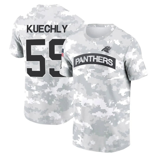 C.Panthers #59 Luke Kuechly Player Salute to Service Hoodies & T-Shirts Football Jerseys