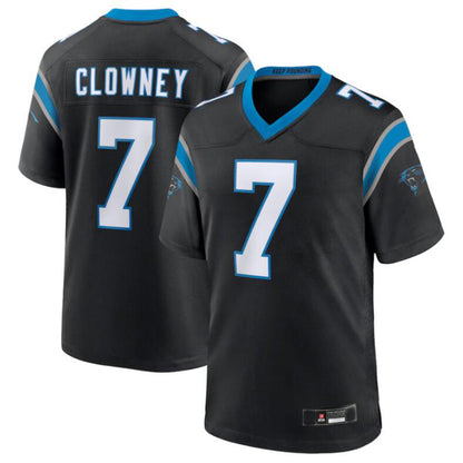 C.Panthers #7 Jadeveon Clowney Black Game Jersey American Stitched Football Jerseys