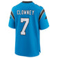 C.Panthers #7 Jadeveon Clowney Blue Game Jersey American Stitched Football Jerseys