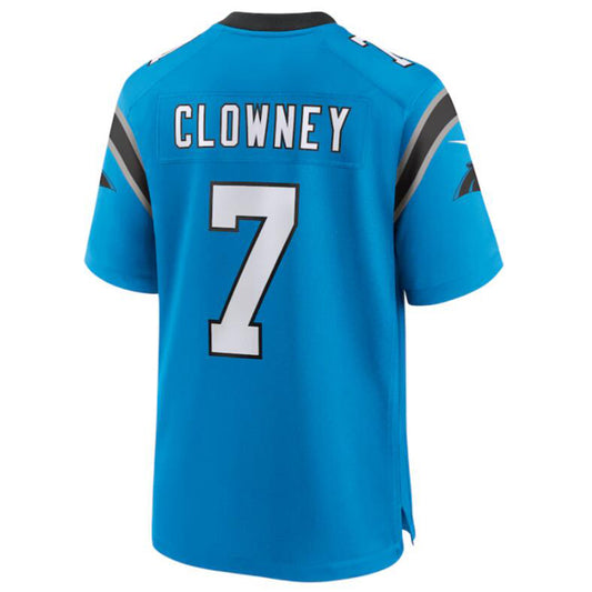 C.Panthers #7 Jadeveon Clowney Blue Game Jersey American Stitched Football Jerseys