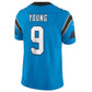 C.Panthers #9 Bryce Young Blue Vapor F.U.S.E. Limited Jersey American Stitched Football Jerseys