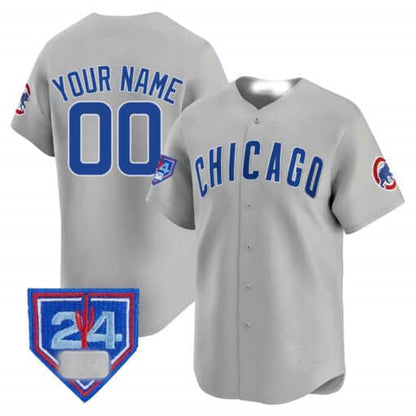 Custom C.Cubs Spring Training Patch Vapor Premier Limited Stitched Baseball Jerseys