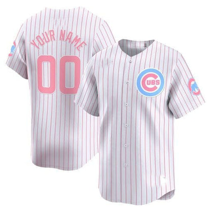Custom C.Cubs Bubblegum Pink Vapor Premier Limited Stitched Baseball Jerseys