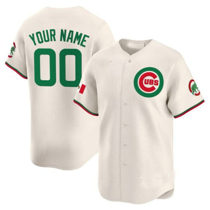 Custom C.Cubs Mexico Vapor Premier Limited Stitched Baseball Jerseys