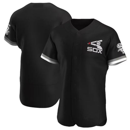 C.White Sox Blank Player Black Alternate Authentic Team Baseball Jerseys