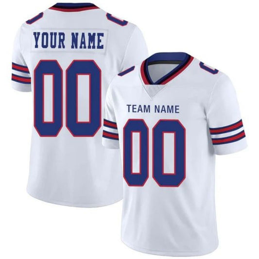 Custom B.Bills American Personalize Birthday Gifts White Vapor Jersey Stitched Football Jerseys
