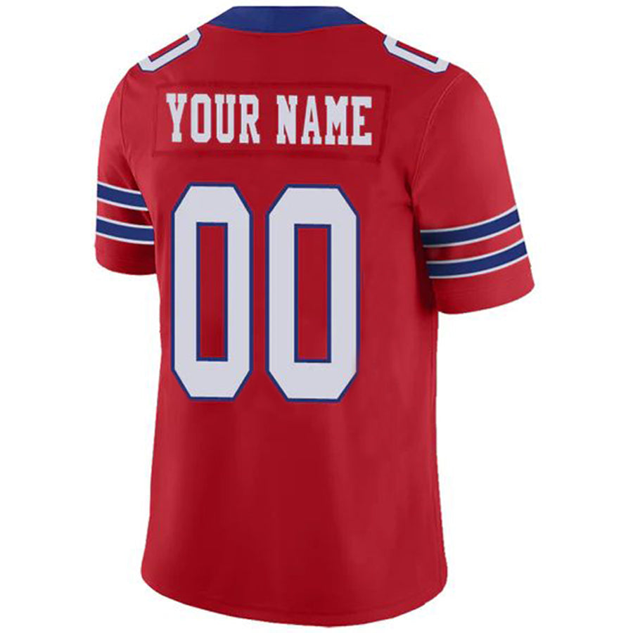 Custom B.Bills Stitched American Football Jerseys Personalize Birthday Gifts Red Jersey