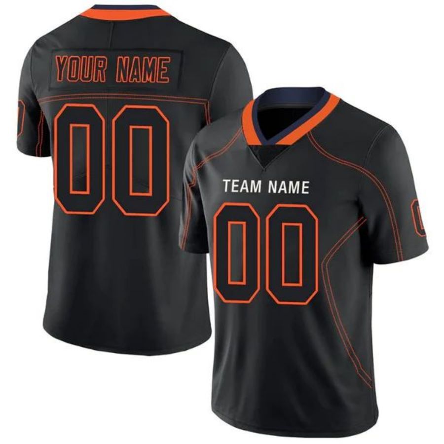 Custom C.Bears Stitched American Personalize Birthday Gifts Black Jersey Vapro Football Jerseys