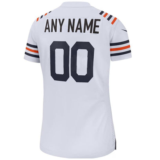 Custom C.Bears White 100th Season Alternate Classic Game Jersey