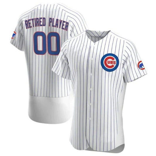 Custom Chicago Cubs Home Pick-A-Player Retired Roster Authentic Jersey - White Baseball Jerseys