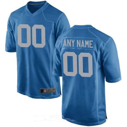 Custom D.Lions Royal Custom Alternate Game Jersey Stitched Football Jerseys