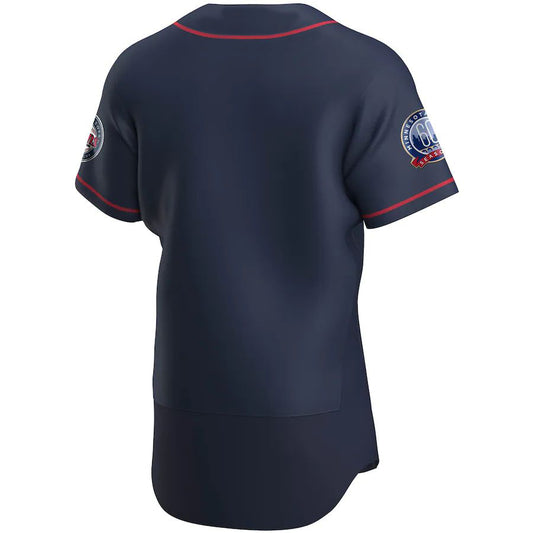 Custom Minnesota Twins 60th Season Alternate Authentic Team Game Baseball Jersey