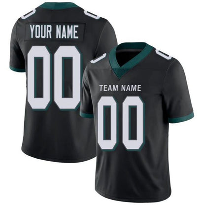 Custom P.Eagles Stitched American Football Jerseys Personalize Birthday Gifts Black Jersey