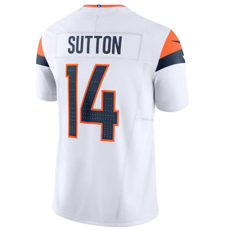 D.Broncos #14 Courtland Sutton White Vapor F.U.S.E. Limited Jersey American Stitched Football Jerseys