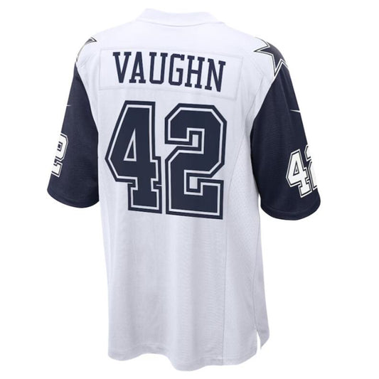 D.Cowboys #42 Deuce Vaughn White Game Jersey American Stitched Football Jerseys