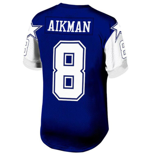 D.Cowboys #8 Troy Aikman Navy Legacy Replica Jersey American Stitched Football Jerseys
