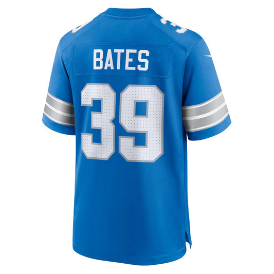 D.Lions #39 Jake Bates Player Blue Home Game Football Jerseys