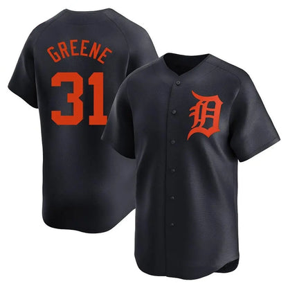D.Tigers #31 Riley Greene Player Navy Limited Baseball Jerseys