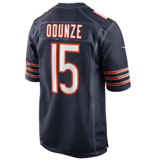 C.Bears #15 Rome Odunze Navy Player Game Jersey -Stitched American Football Jerseys