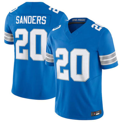 Football Jersey D.Lions #20 Barry Sanders Blue Vapor F.U.S.E. Limited Jersey American Stitched Jersey