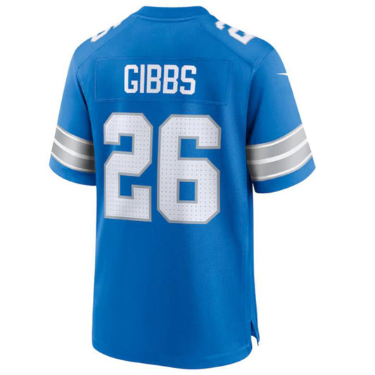 Football Jersey D.Lions #26 Jahmyr Gibbs Blue 2nd Alternate Vapor F.U.S.E. Limited Jersey American Stitched Jersey