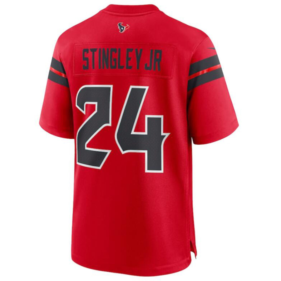 Football Jersey H.Texans #24 Derek Stingley Jr. Player Red Alternate Game Jersey Stitched Jerseys